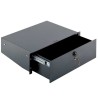 RACKABLE DRAWER 19'' 3U WITH LOCK - DEPTH 300mm - BLACK