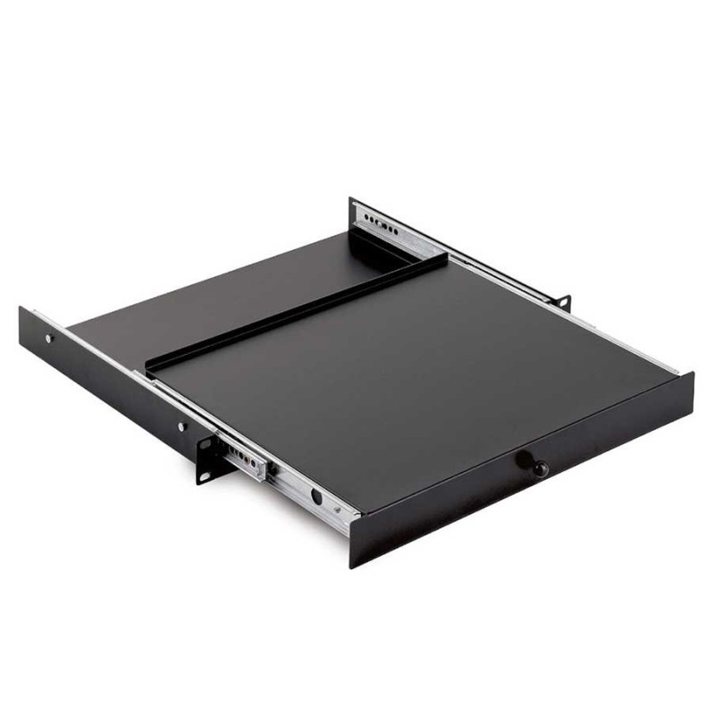 SLIDING DRAWER 19’’ 1U - DEPTH 300mm– BLACK